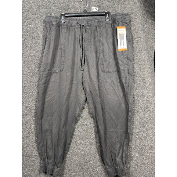 Orvis Midweight Relaxed Fit Tencel Jogger Pants Womens Size XXL Black Drawstring - Picture 1 of 9